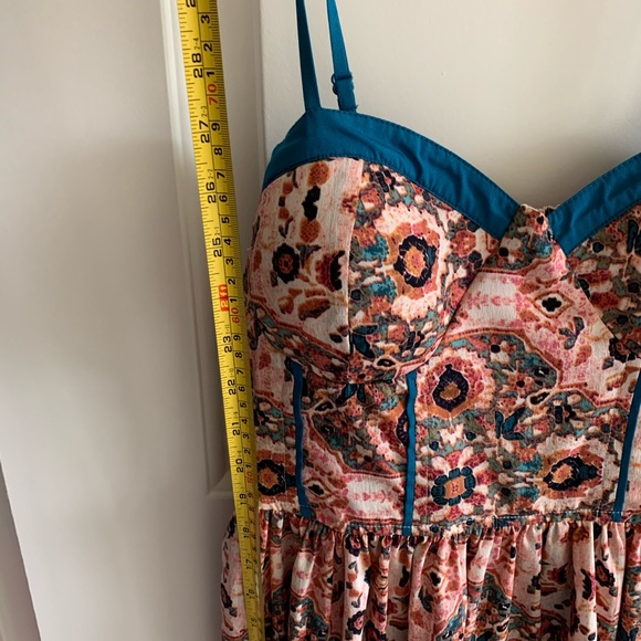 Pink and Blue Summer Dress - Picture 3 of 6